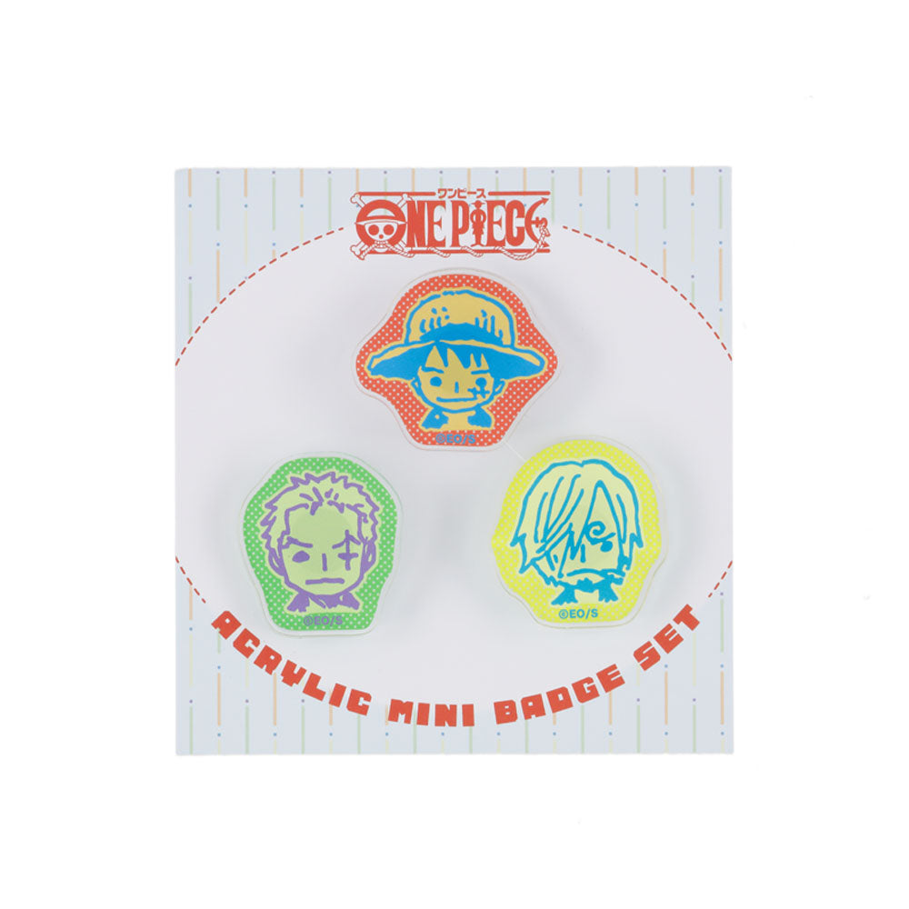 『ONE PIECE』アクリルminiバッジ3個セット(ルフィ&ゾロ&サンジ)