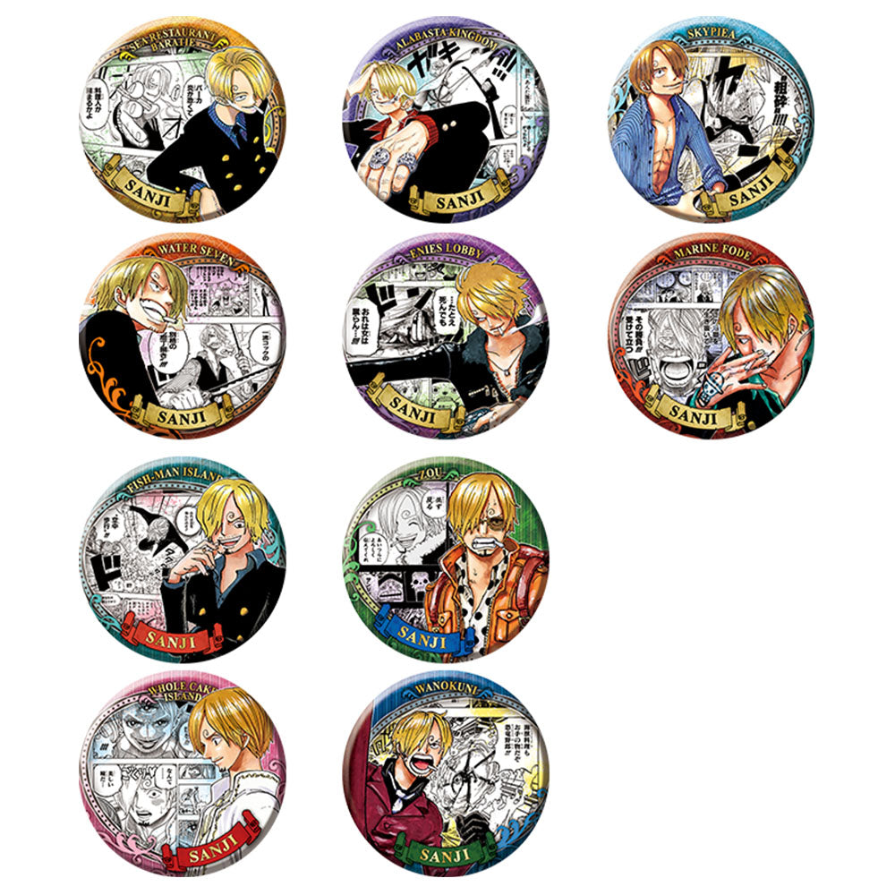『ONE PIECE』コレクション缶バッジ“HEROES” 【サンジ】 第2弾 (全10種/ランダム1種入り)