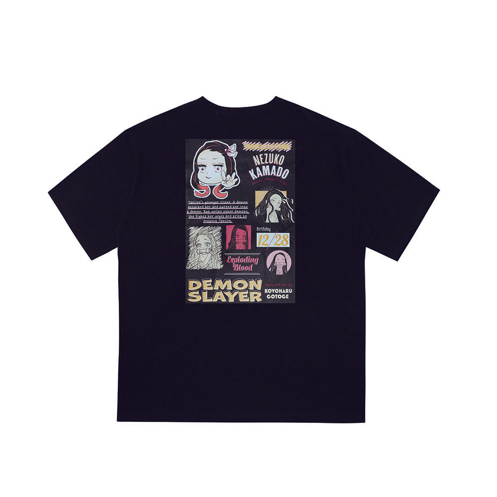 『鬼滅の刃』ポケット付きビッグシルエットTシャツ “HEROES” 竈門禰豆子