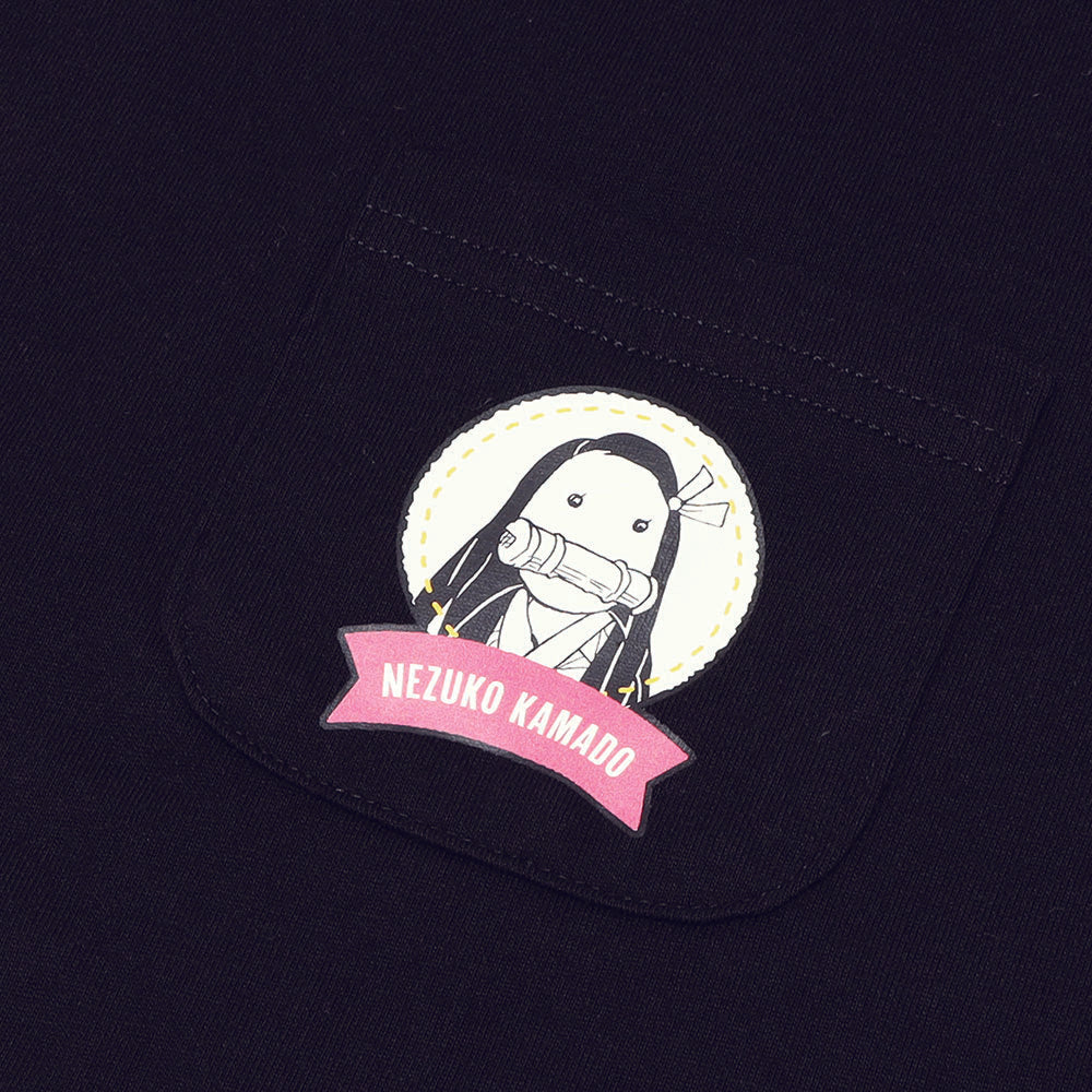 『鬼滅の刃』ポケット付きビッグシルエットTシャツ “HEROES” 竈門禰豆子