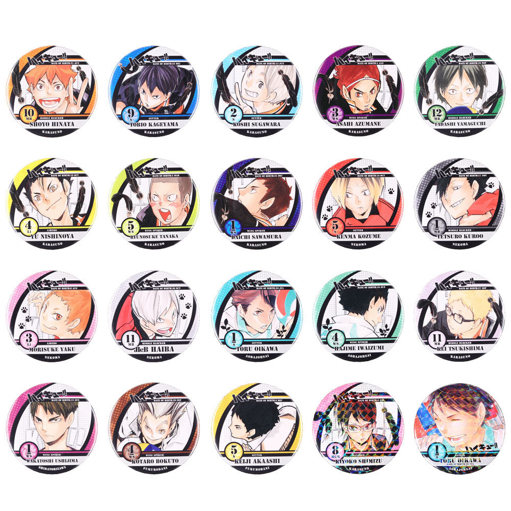 ハイキュー!!』コレクション缶バッジ第2弾（全20種） – JUMP SHOP