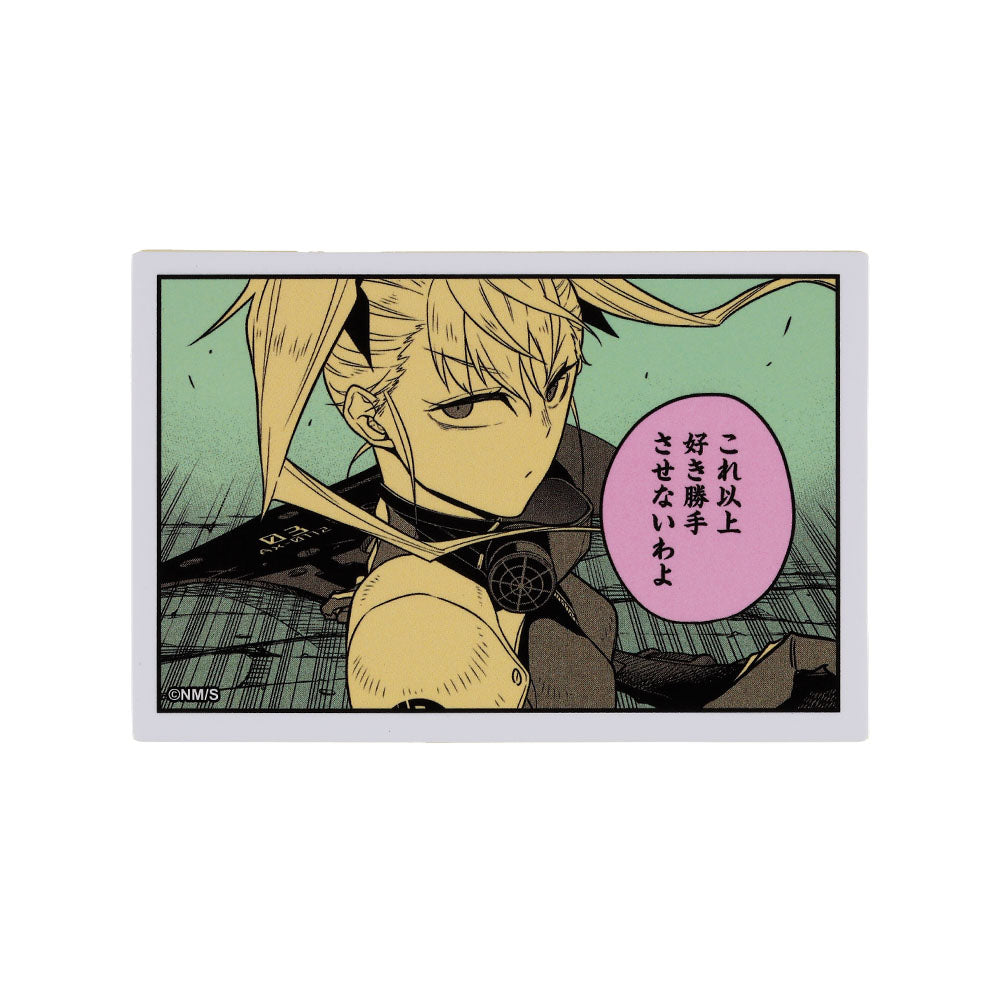 『怪獣8号』コマステッカー これ以上 好き勝手させないわよ <怪獣8号展>