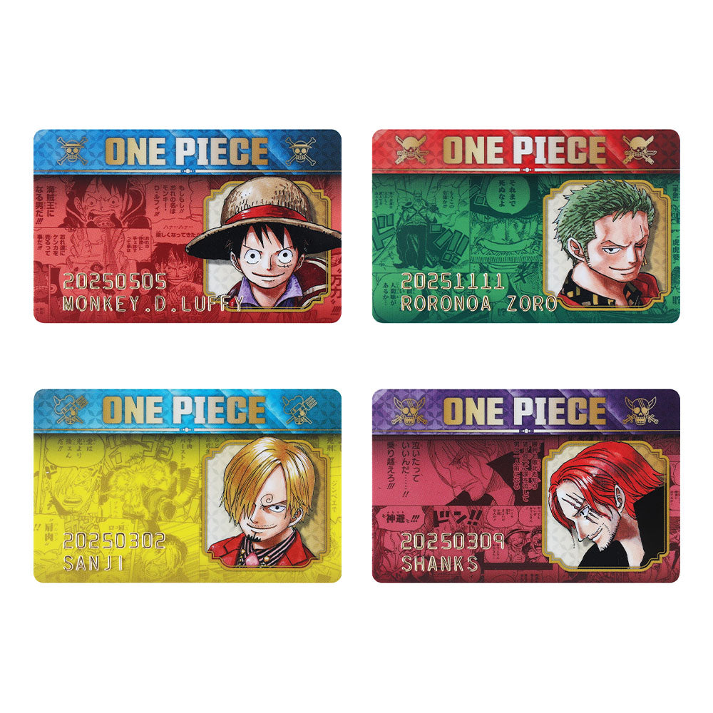 『ONE PIECE』バースデイコレクションカード2025 4枚セット(ルフィ/ゾロ/サンジ/シャンクス)