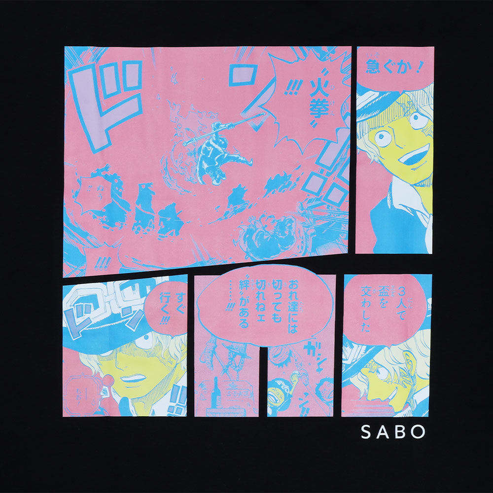 『ONE PIECE』ポケット付きビッグシルエットTシャツ “HEROES” サボ