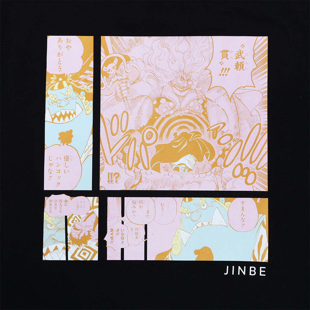 『ONE PIECE』ポケット付きビッグシルエットTシャツ “HEROES” ジンベエ