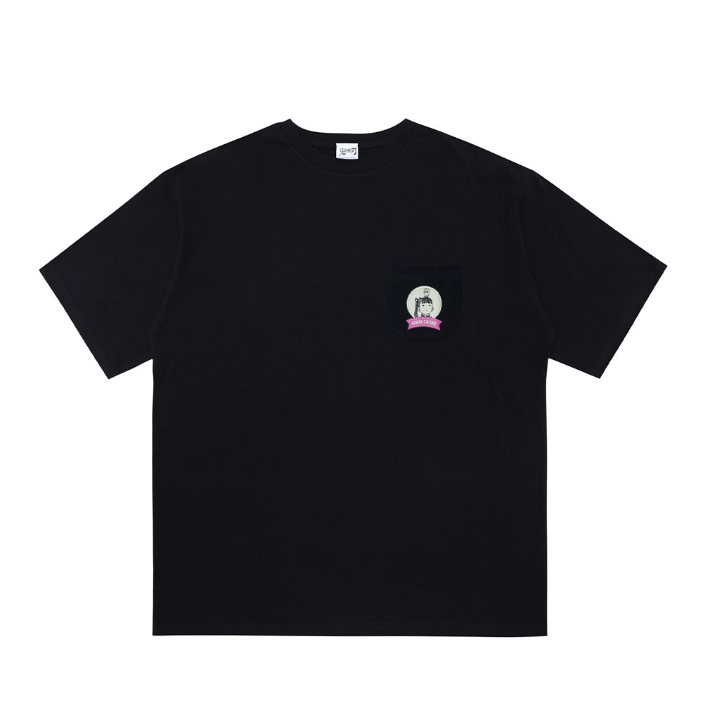 『鬼滅の刃』ポケット付きビッグシルエットTシャツ “HEROES” 栗花落カナヲ