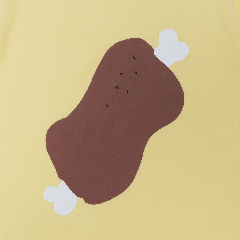 『ハイキュー!!』日向翔陽の「お肉」Tシャツ 日向翔陽サイズ(Mサイズ相当) アクリルバッジ1個付き <ハイキュー!! FAN PARK>