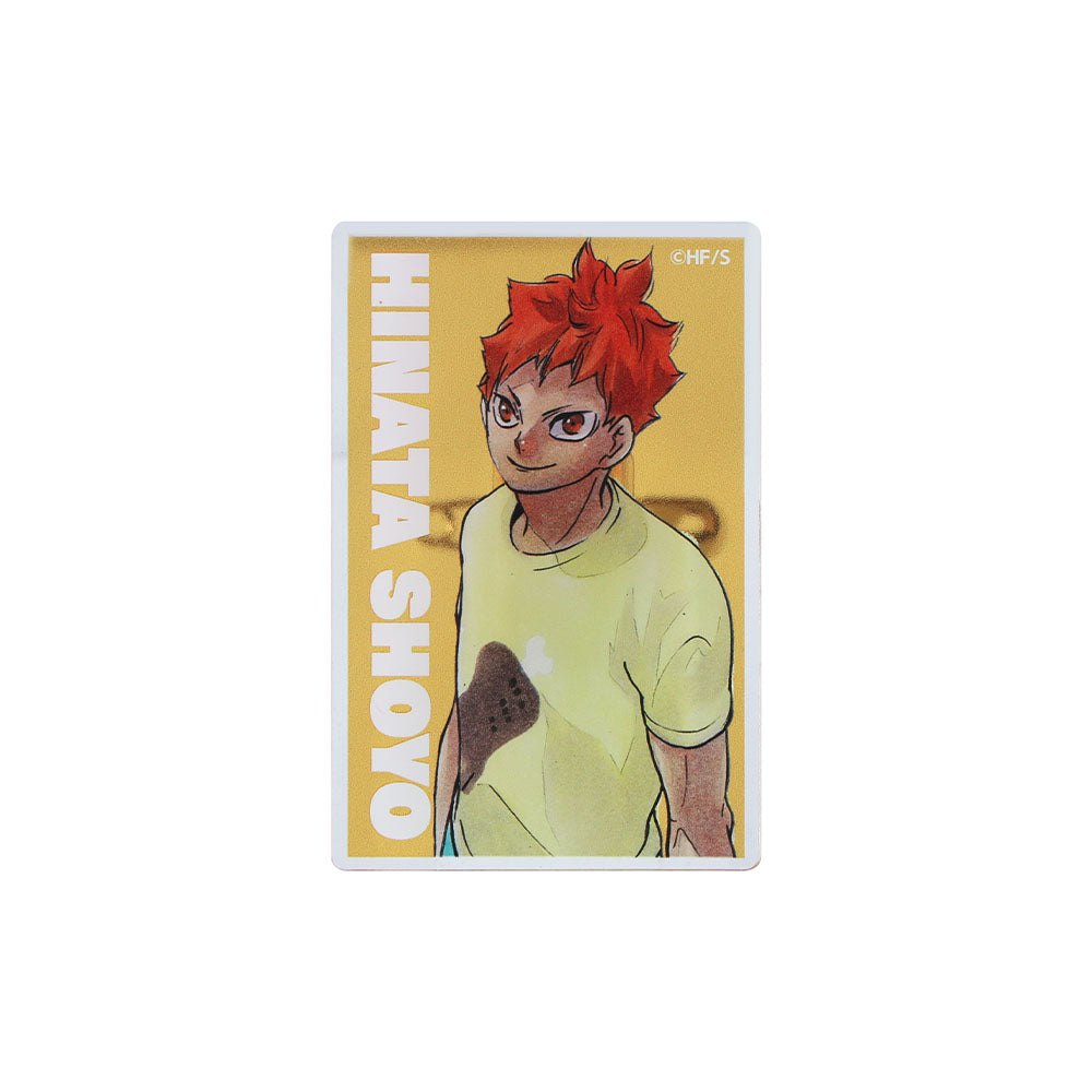 『ハイキュー!!』日向翔陽の「お肉」Tシャツ 日向翔陽サイズ(Mサイズ相当) アクリルバッジ1個付き <ハイキュー!! FAN PARK>