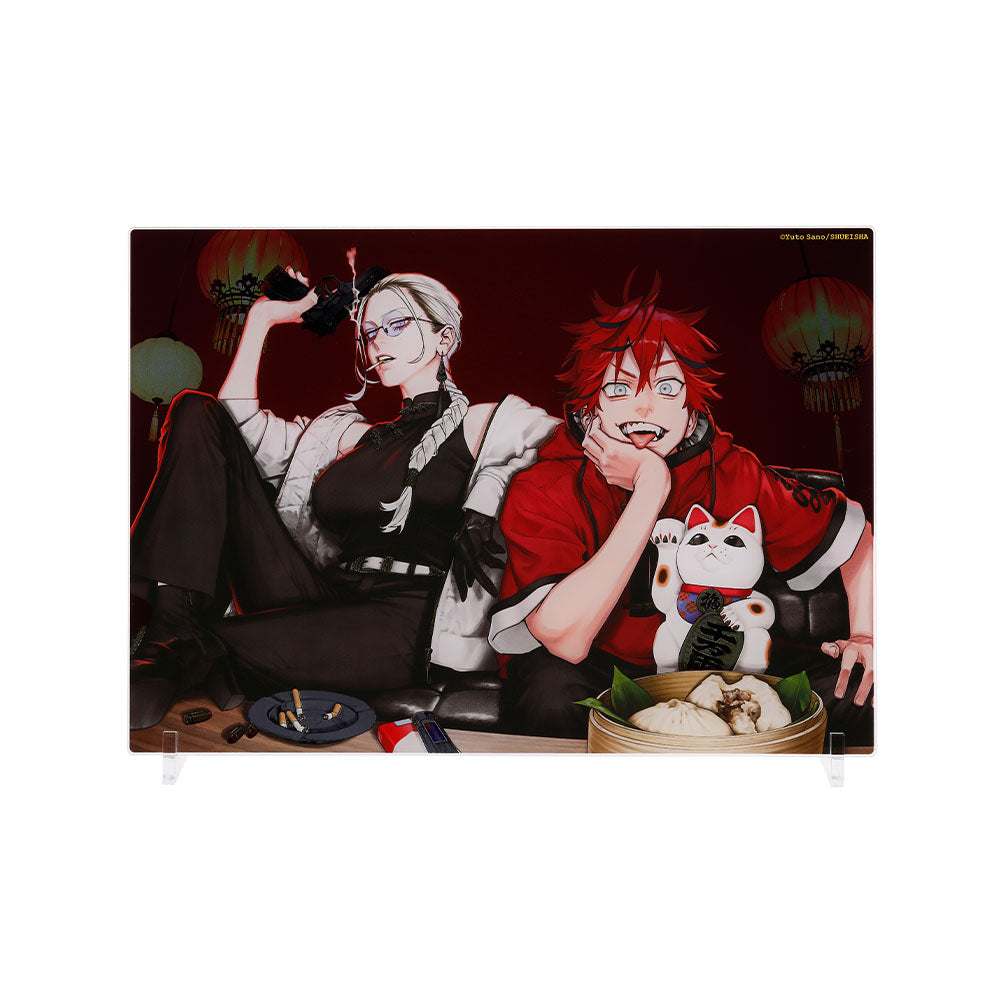 『極楽街』箔入りアクリルアート -第1話 極楽街の解決屋-