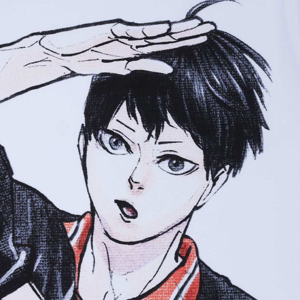 『ハイキュー!!』Tシャツ キービジュアル ホワイト フリーサイズ <ハイキュー!! FAN PARK>