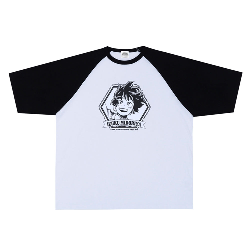 『僕のヒーローアカデミア』ラグランTシャツ “HEROES” 緑谷出久