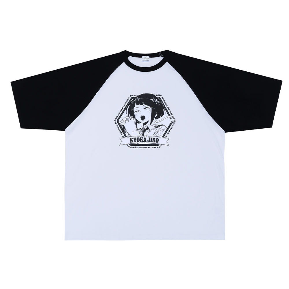 『僕のヒーローアカデミア』ラグランTシャツ “HEROES” 耳郎響香