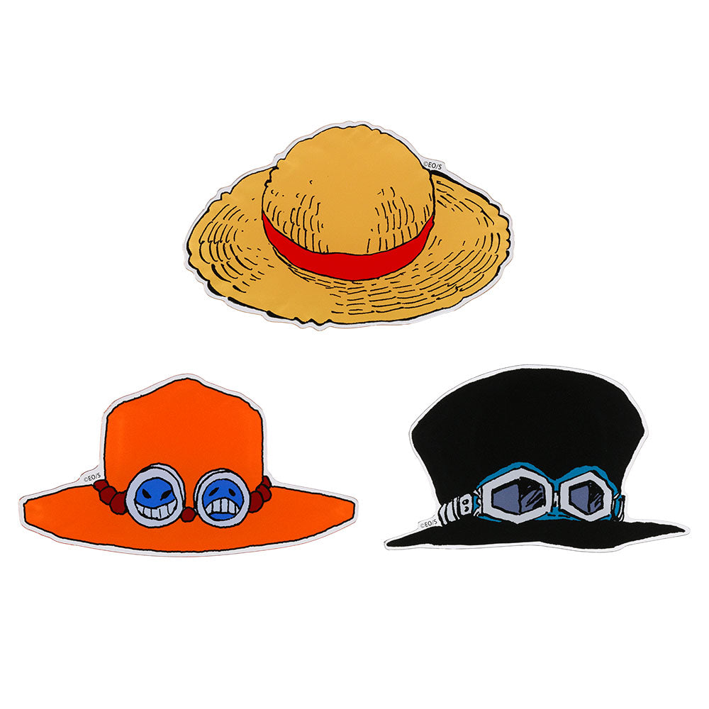 『ONE PIECE』帽子型アクリルコースター 3個入り ルフィ&エース&サボ