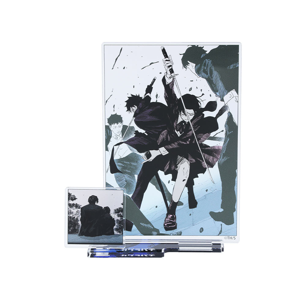 『カグラバチ』アクリルジオラマ モーメント 六平千鉱&座村イヲリ