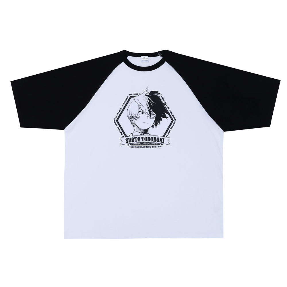 僕のヒーローアカデミア　相澤消太　ラグランTシャツ　ビッグシルエットTシャツ 僕のヒーローアカデミア』ラグランTシャツ “HEROES” 轟焦凍 – JUMP