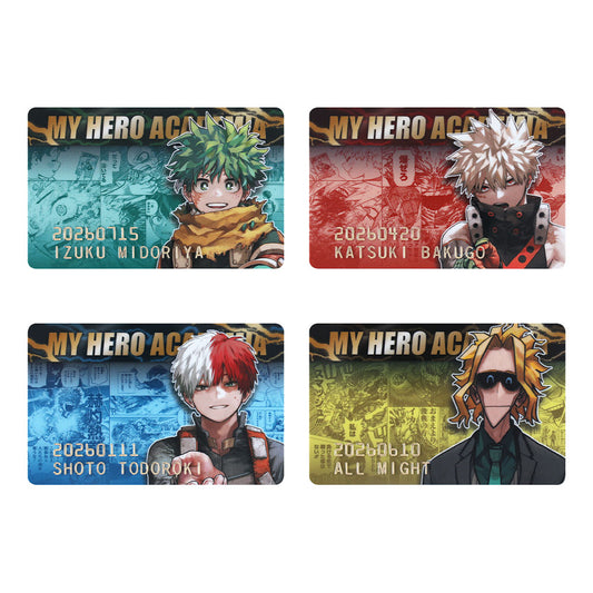 『僕のヒーローアカデミア』バースデイコレクションカード2026 4枚セット(緑谷出久/爆豪勝己/轟焦凍/オールマイト)