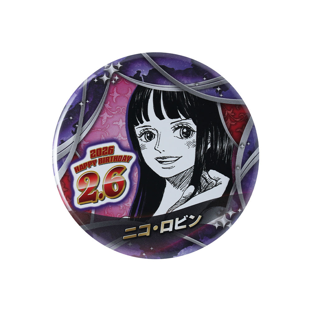 『ONE PIECE』バースデイ缶バッジ ニコ・ロビン