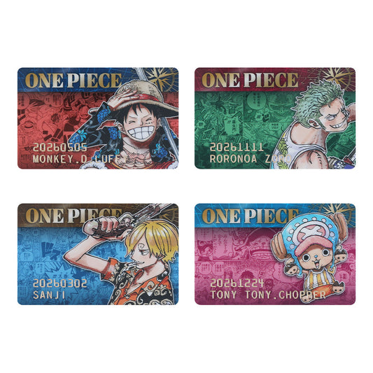 『ONE PIECE』バースデイコレクションカード2026 4枚セット(ルフィ/ゾロ/サンジ/チョッパー)