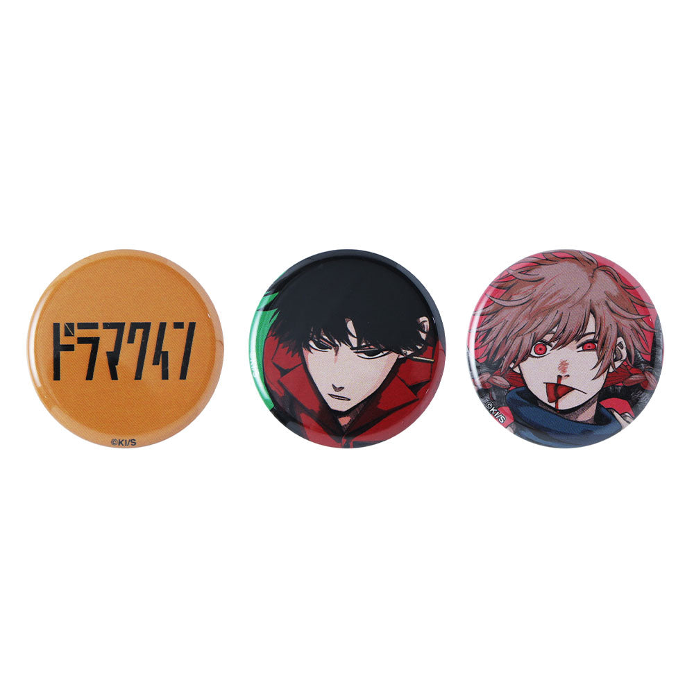 『ドラマクイン』mini缶バッジ3個セット