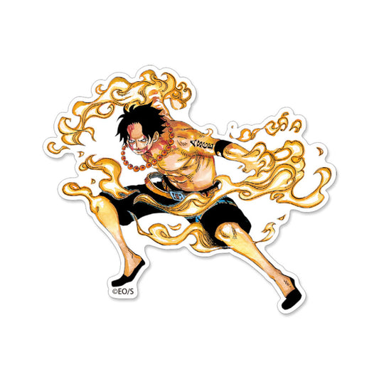 『ONE PIECE』ダイカットステッカー　エース