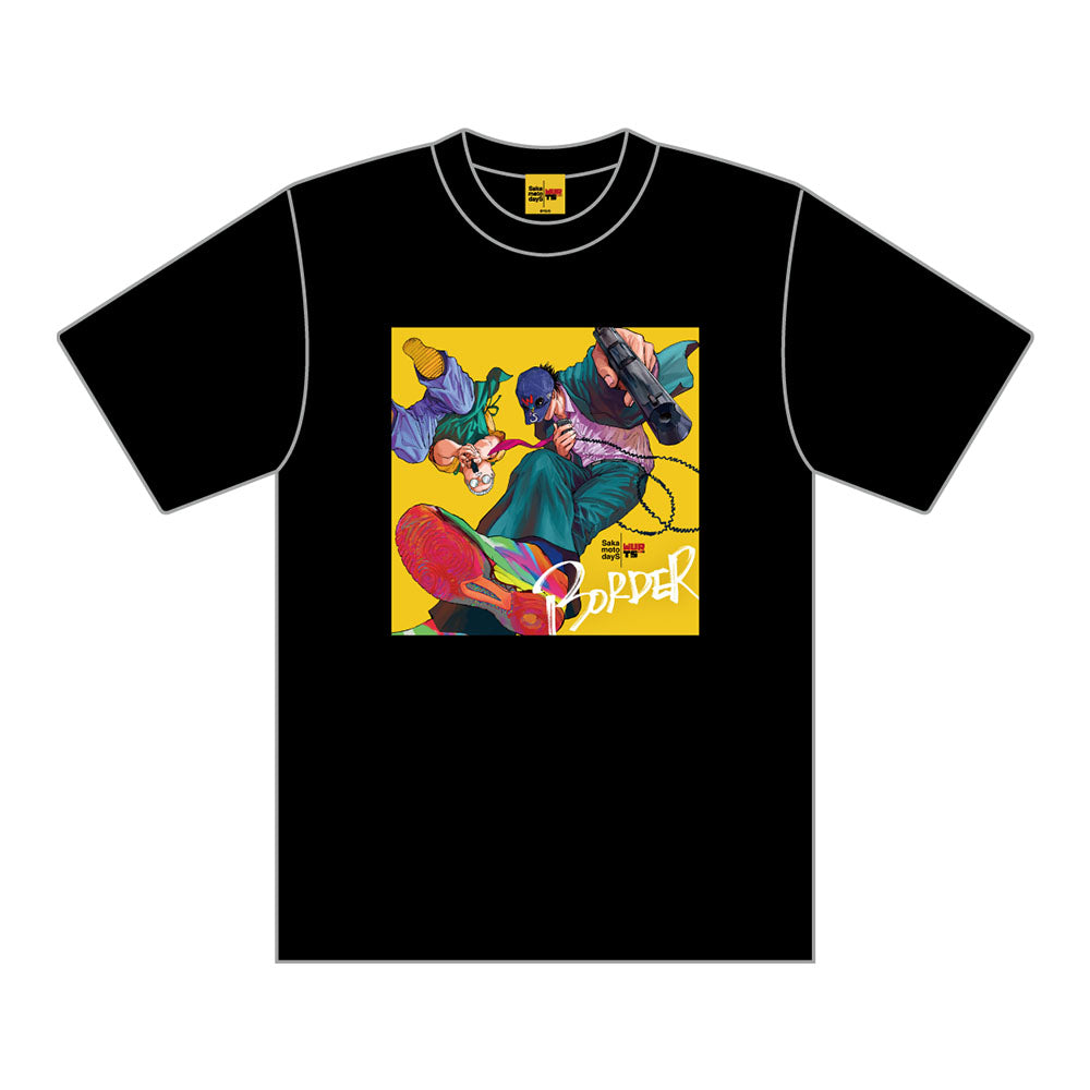 SAKAMOTO DAYS × WurtS Tee【Black】XL【缶バッジ1個付(全3種)／サテン