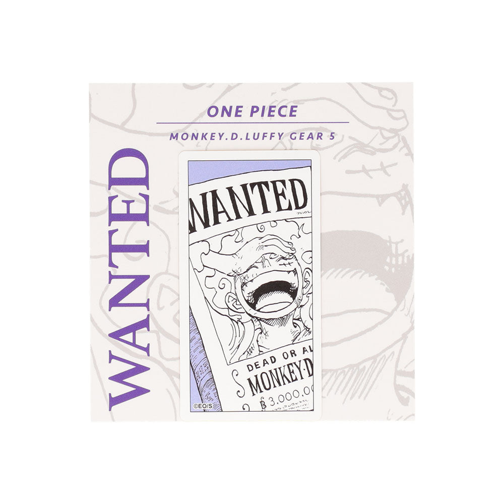 『ONE PIECE』コマステッカー　WANTED(MONKEY.D.LUFFY)