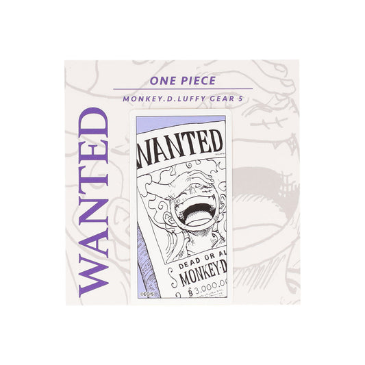 『ONE PIECE』コマステッカー　WANTED(MONKEY.D.LUFFY)