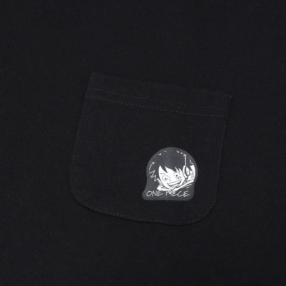 『ONE PIECE』ポケット付きビッグシルエットTシャツ　“HEROES”　モンキー・D・ルフィ