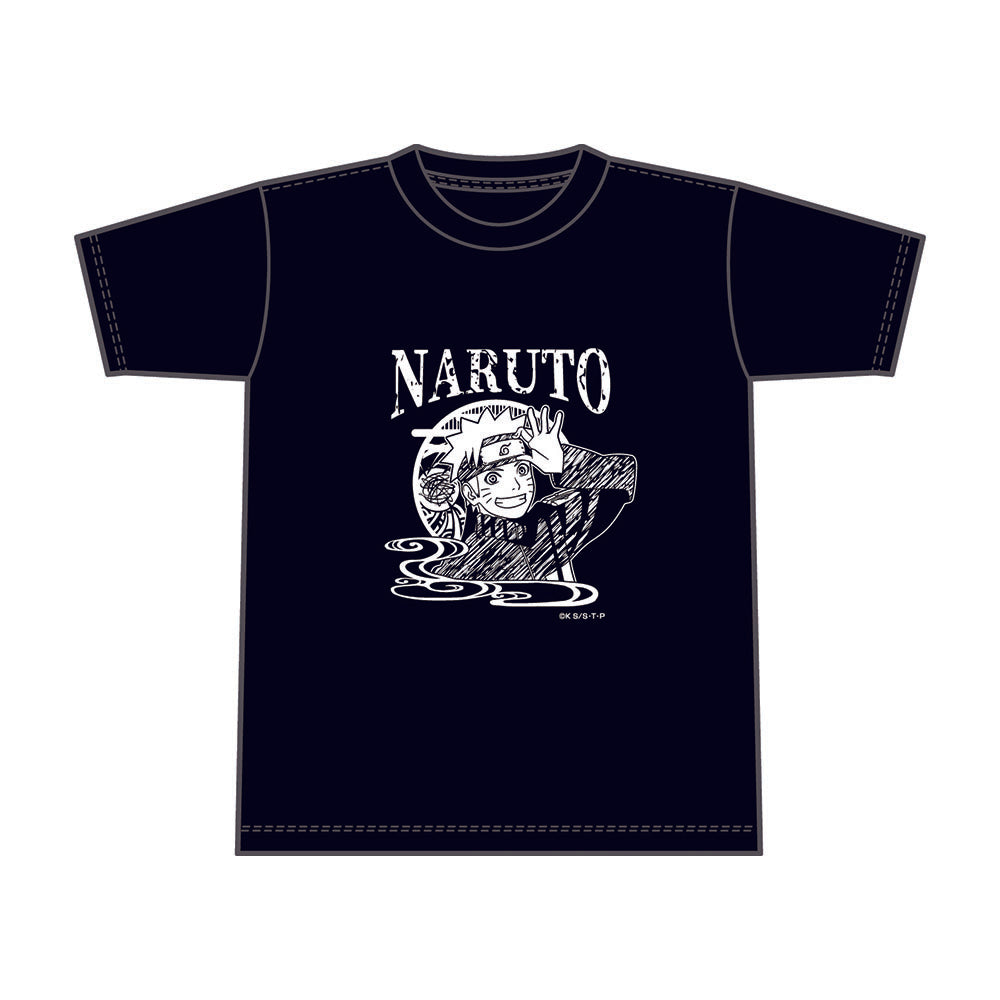 NARUTO-ナルト- 疾風伝 切り絵シリーズ TシャツVol.2 うずまきナルト L