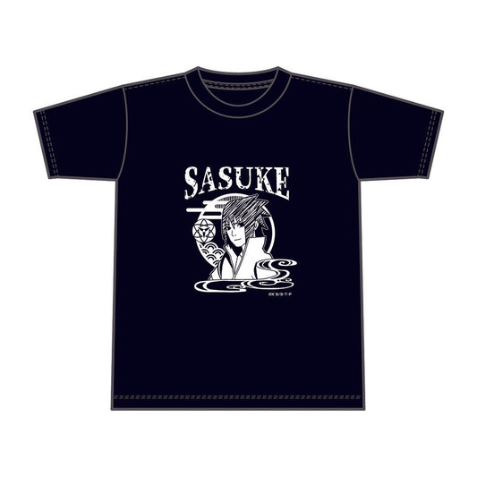 NARUTO-ナルト- 疾風伝　切り絵シリーズ　TシャツVol.2　うちはサスケ M