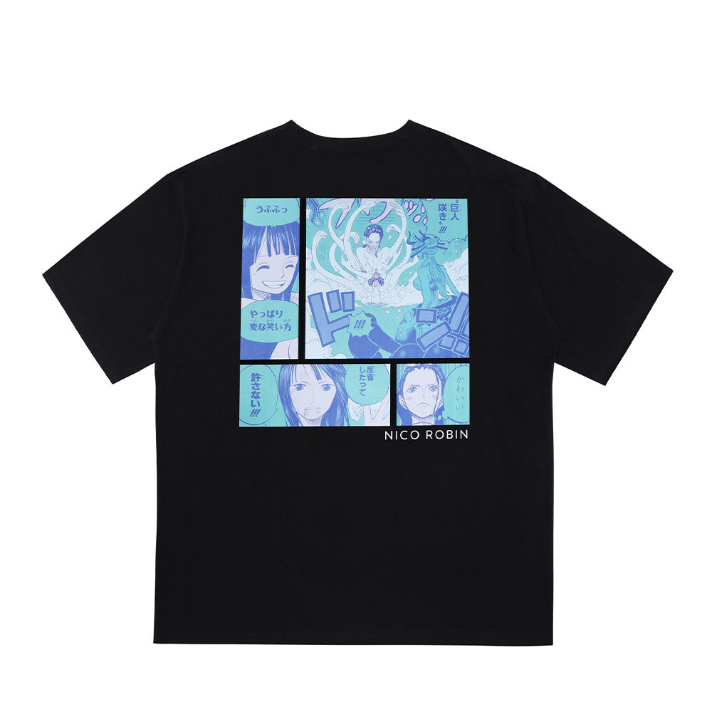 『ONE PIECE』ポケット付きビッグシルエットTシャツ　“HEROES”　ニコ・ロビン