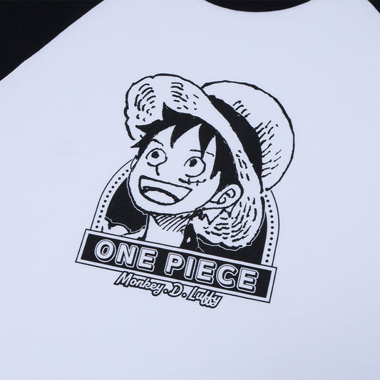 『ONE PIECE』ラグランTシャツ　“HEROES”　モンキー・D・ルフィ