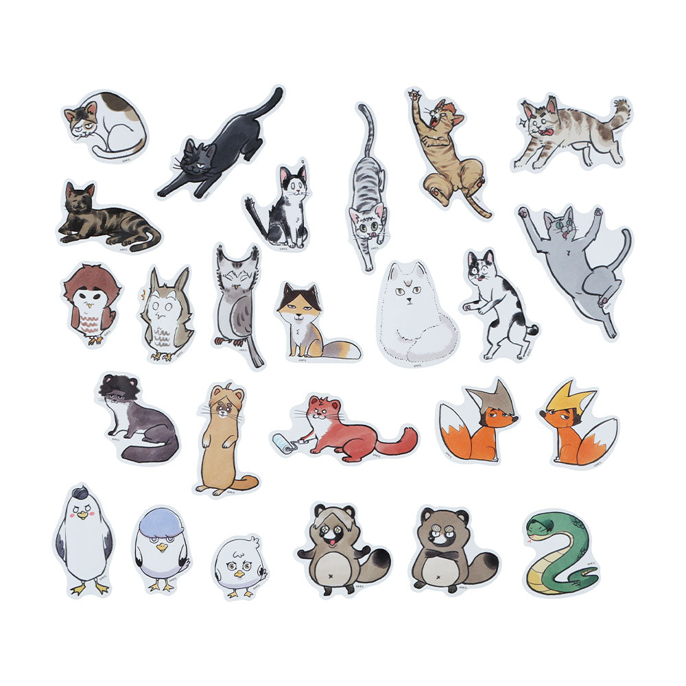 『ハイキュー!!』ミニダイカットステッカーセット　動物Ver.　［全国］　25種入り　＜ハイキュー!!　FAN PARK＞