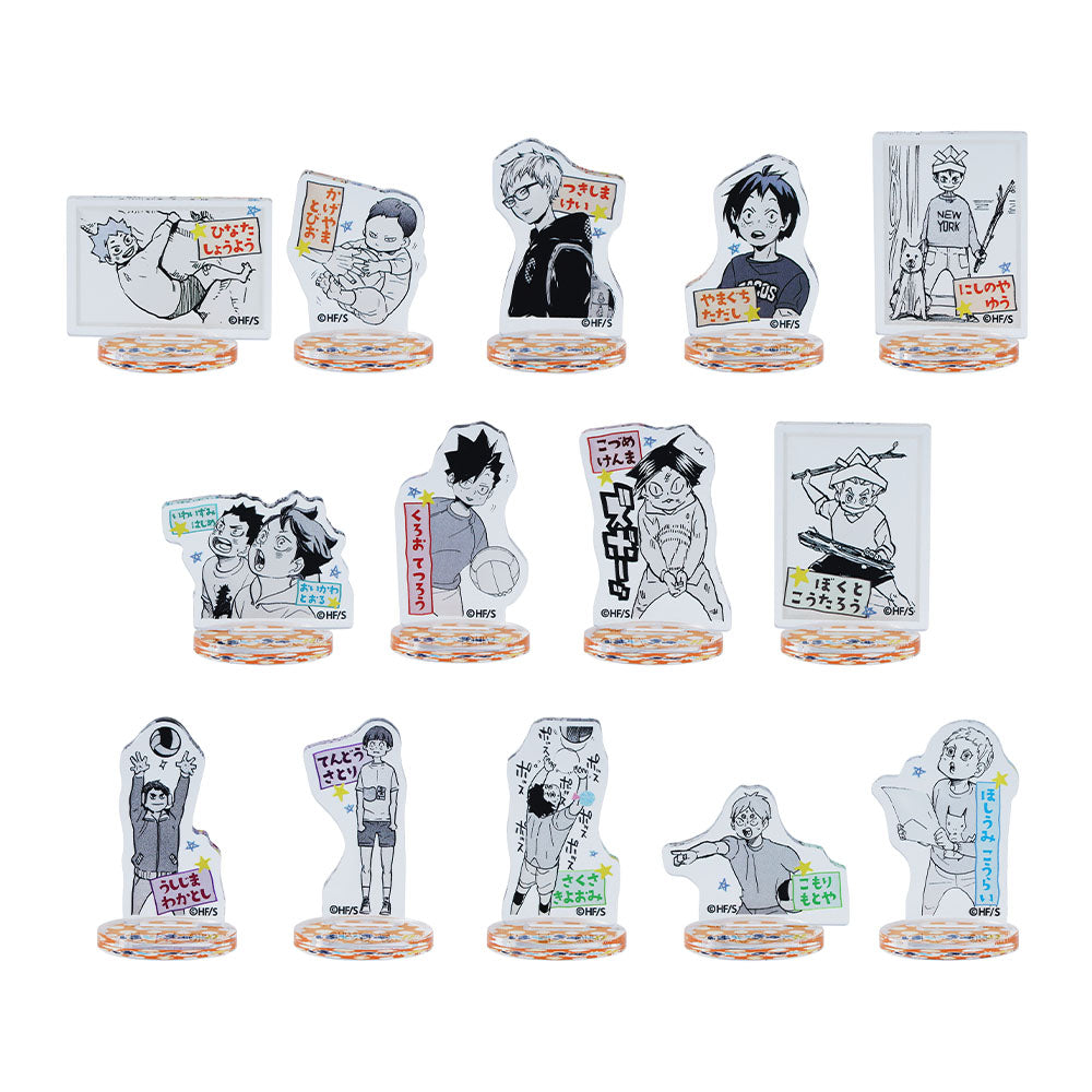 【完売・希少品】ハイキュー　アクリルスタンド ジャンプ！　9点セット ハイキュー!! アクリルスタンド 排球四季景～春ノ陣～ 天童 覚