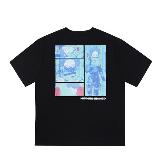 『僕のヒーローアカデミア』ポケット付きビッグシルエットTシャツ　“HEROES”　心操人使