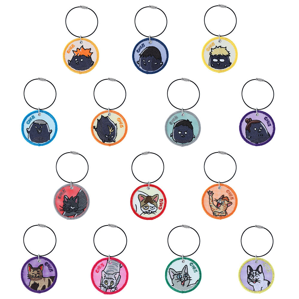 『ハイキュー!!』メッシュ刺繍キーホルダーコレクション　動物＆モチーフVer.　（全14種／ランダム1種入り）　＜ハイキュー!!　FAN P