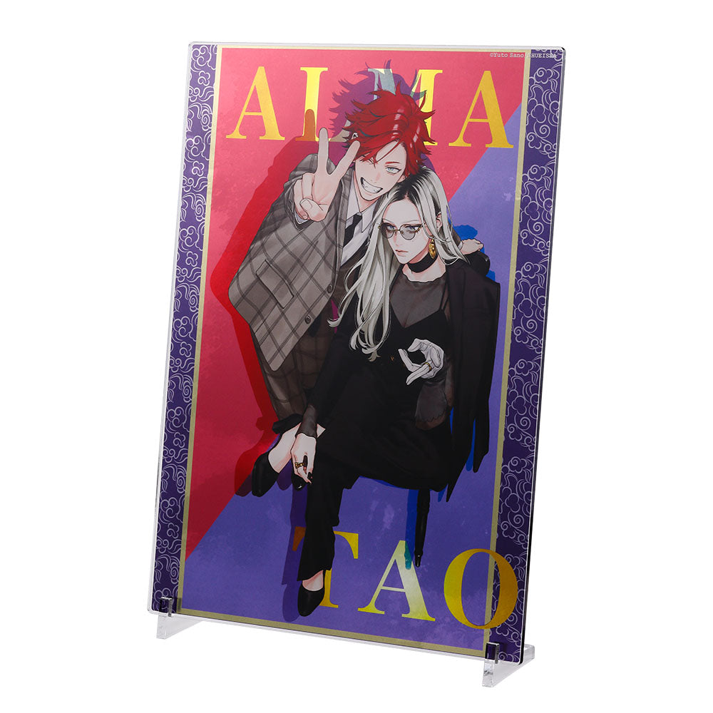 『極楽街』箔入りアクリルアート　－ALMA&TAO－