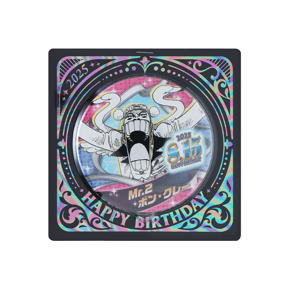 『ONE PIECE』バースデイ缶バッジ　ベンサム（Mr.2／ボン・クレー）