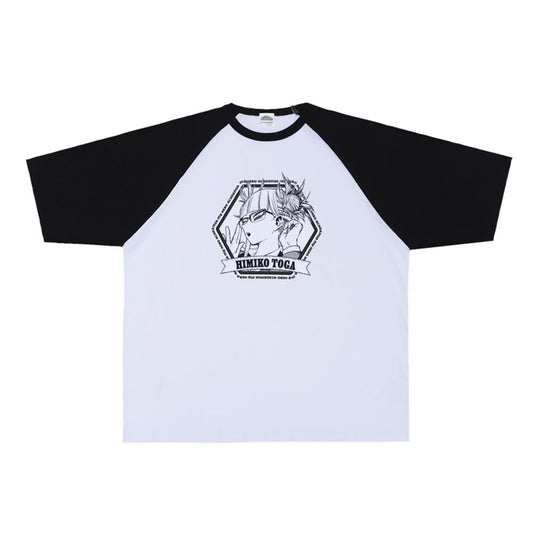 『僕のヒーローアカデミア』ラグランTシャツ　“VILLAINS”　トガヒミコ