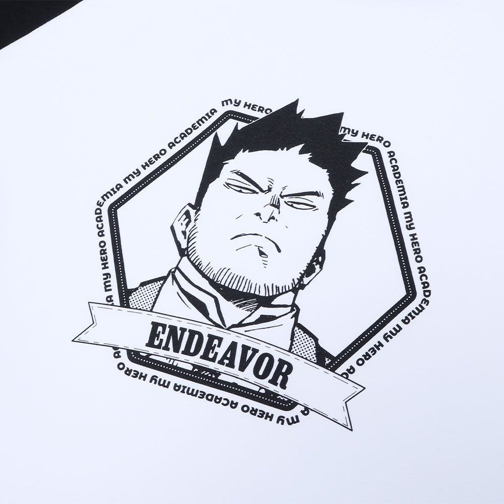 僕のヒーローアカデミア　エンデヴァー　バースデイラグランTシャツ 僕のヒーローアカデミア』ラグランTシャツ “HEROES