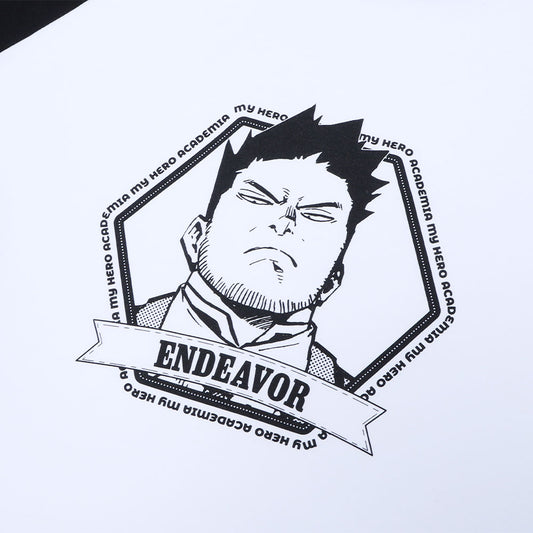 『僕のヒーローアカデミア』ラグランTシャツ　“HEROES”　エンデヴァー
