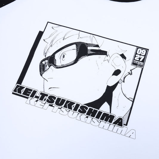 『ハイキュー!!』ラグランTシャツ　“HEROES”　月島蛍