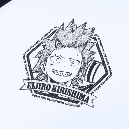 『僕のヒーローアカデミア』ラグランTシャツ　“HEROES”　切島鋭児郎
