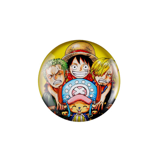 『ONE PIECE』ガラスマグネット　ルフィ＆ゾロ＆サンジ＆チョッパー