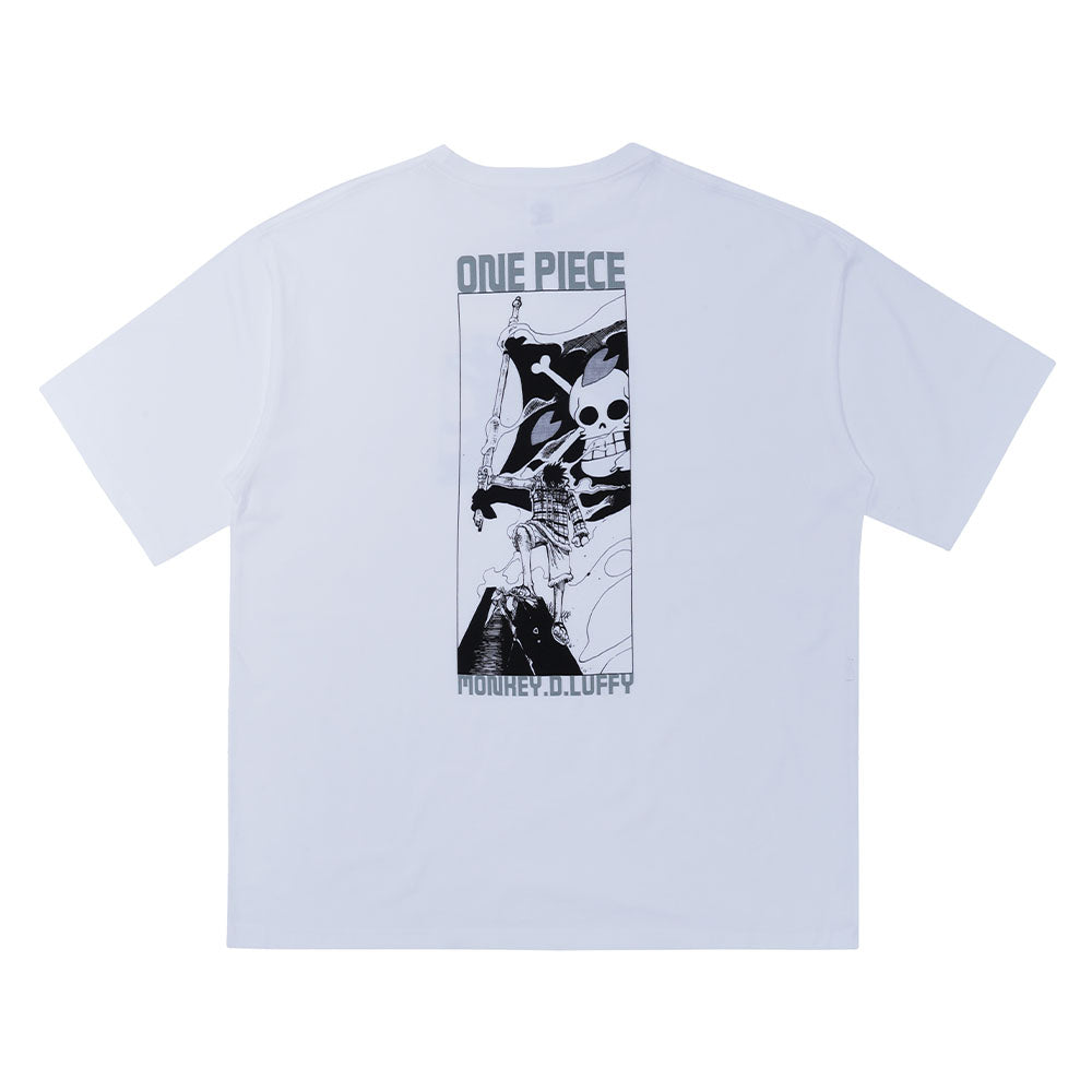 『ONE PIECE』Tee White　モンキー・D・ルフィ　Mサイズ