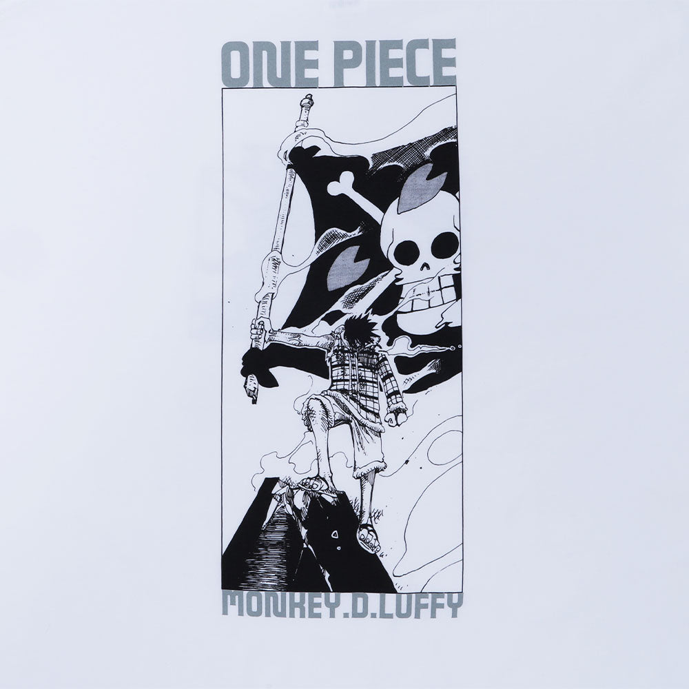 『ONE PIECE』Tee White　モンキー・D・ルフィ　Mサイズ