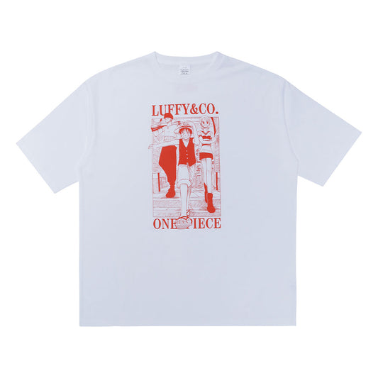 『ONE PIECE』Tee White　ルフィ＆ゾロ＆ナミ　XLサイズ