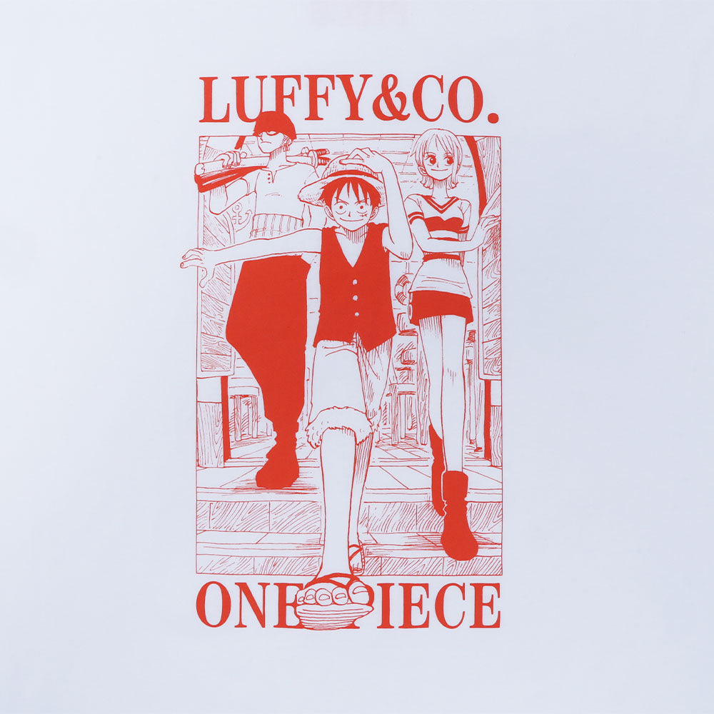 『ONE PIECE』Tee White　ルフィ＆ゾロ＆ナミ　XLサイズ