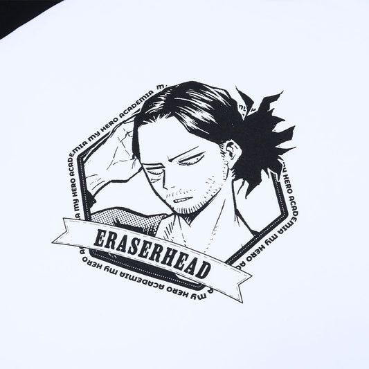 『僕のヒーローアカデミア』ラグランTシャツ　“HEROES”　イレイザーヘッド