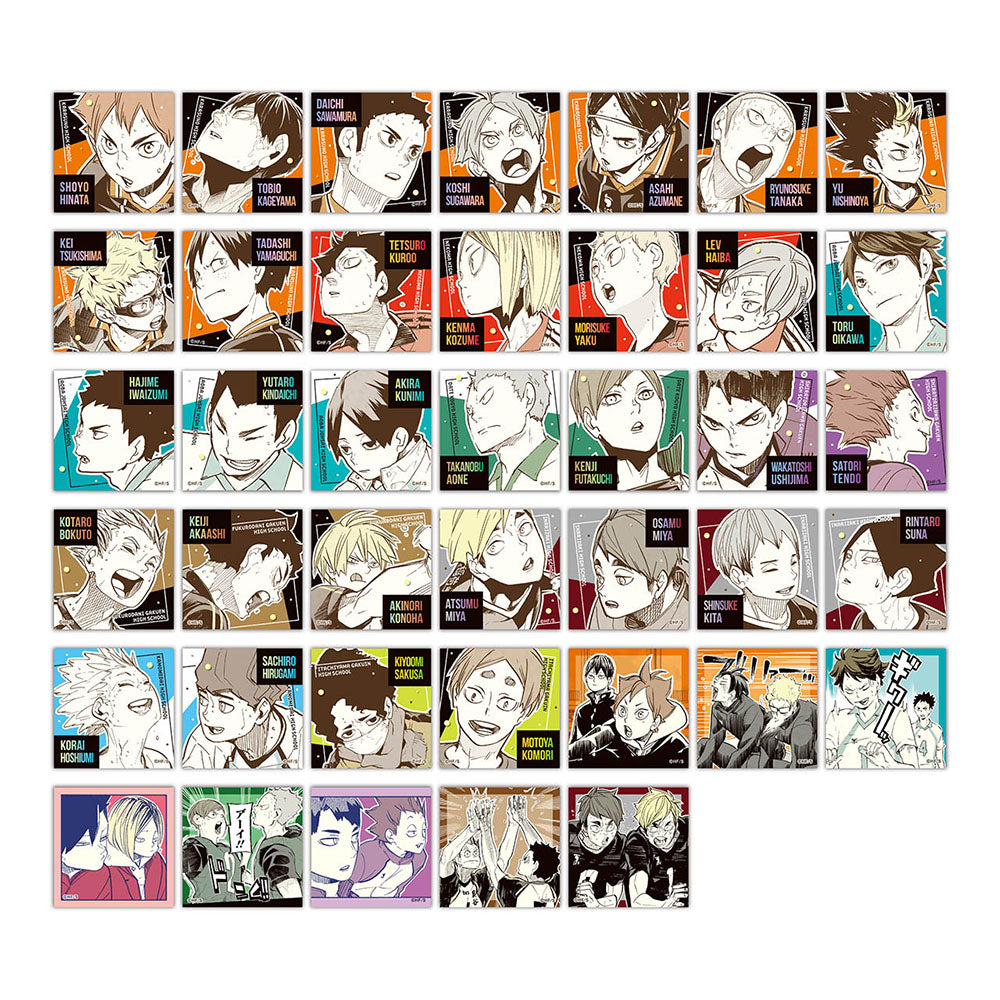 『ハイキュー!!』スクエアステッカーコレクション　第2弾　（全40種／ランダム4種入り）【先行販売】